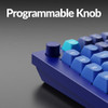 KEYCHRON Q10 WIRED CUSTOM MECHANICAL KEYBOARD KNOB 75% ALICE - NAVY BLUE