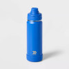 ALL IN MOTION 24OZ STAINLESS STEEL VACUUM INSULATED WATER BOTTLE - COBALT