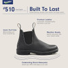 510 BLUNDSTONE ORIGINAL CHELSEA BOOTS UNISEX SIZE: MEN 4.5 WOMEN 6.5 BLACK