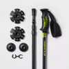ALL IN MOTION 2PK ADJUSTABLE TREKKING POLES: ALUMINUM, RUBBER HANDLES - BLACK