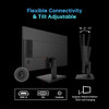 KTC 24" COMPUTER MONITOR FULL HD 100HZ HDR10 FREESYNC HDMI-VGA H24V13 - BLACK