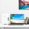 Cooluli Mini Fridge for Bedroom - Car, Office Desk & Dorm Room - CL4LW - White