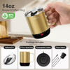 VSITOO S3 PRO 14 OZ SMART MUG SELF WARMING ELECTRIC MUG HEATED COFFEE MUG - GOLD New VSITOO S3 PRO 14 OZ SMART MUG SELF WARMING ELECTRIC MUG HEATED COFFEE MUG - GOLD New