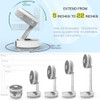 XUMEMALL A10 FOLDABLE OSCILLATING PEDESTAL FAN 8" USB C RECHARGEABLE - WHITE XUMEMALL A10 FOLDABLE OSCILLATING PEDESTAL FAN 8" USB C RECHARGEABLE - WHITE