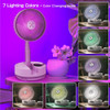 XUMEMALL A10 FOLDABLE OSCILLATING PEDESTAL FAN 8" USB C RECHARGEABLE - WHITE XUMEMALL A10 FOLDABLE OSCILLATING PEDESTAL FAN 8" USB C RECHARGEABLE - WHITE