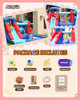 AIRMYFUN BOUNCE HOUSE,BOUNCY CASTLE W/BALL PIT,BLOWER,OUTDOOR - SQUARE BLUE/RED