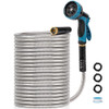 RUANECL Volume Metal Garden Hose 100 FT Stainless Steel Hose No Kink Tangle New