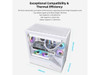 Lian Li V100 ATX Mid-Tower PC Case, 4 x 120mm ARGB PWM Fans  Pre-Installed, LED