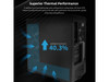 Lian Li V100 ATX Mid-Tower PC Case, 4 x 120mm ARGB PWM Fans  Pre-Installed, LED