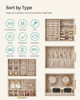 SONGMICS 5-LAYER JEWELRY ORGANIZER 3 SIDE DRAWERS - CLOUD WHITE/METALLIC GOLD SONGMICS 5-LAYER JEWELRY ORGANIZER 3 SIDE DRAWERS - CLOUD WHITE/METALLIC GOLD