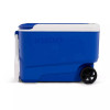 IGLOO WHEELIE COOL 38QT ROLLING COOLER - BLUE