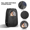 TATALIFE PORTABLE SAUNA HOME SAUNA TENT FULL BODY STEAM SAUNA TENT - BLACK