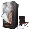 SHARPER IMAGE STEAMER SAUNA PORTABLE SPA & SAUNA TENT 1018244 - BLACK