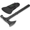 HITDUDU CAMPING AXE, SURVIVAL CHOPPING HATCHET WITH SHEATH, TOMAHAWK - BLACK