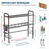 GAOKASE Large Over The Sink Dish Drying Rack 2Tier - Black