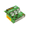 SCOTCH MAGIC TAPE REFILLABLE DISPENSER 3/4" X 300", 3/BOX - CLEAR/GREEN New SCOTCH MAGIC TAPE REFILLABLE DISPENSER 3/4" X 300", 3/BOX - CLEAR/GREEN New