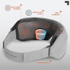 Sharper Image RealTouch™ Eye Mask, Massager, USB-C Rechargeable, 1016957 -Gray