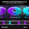 PHANTEKS D30-140 DRGB PWM FAN REVERSE AIRFLOW MODEL PH-F140D30RDRGBPWMBK01 BLACK