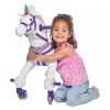 POWER PONY PUSH RIDING TOY 3+ YEARS, 100 LB CAPACITY - WHITE