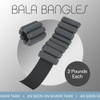 Bala adjustable ankle wrist weights 2pc, silicone sleeve, blue blush, charcoal Bala adjustable ankle wrist weights 2pc, silicone sleeve, blue blush, charcoal