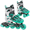 ROLLER DERBY MINT PRODIGY KIDS' INLINE-QUAD SKATES - WHITE/MINT GREEN S (12-2)