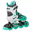 ROLLER DERBY MINT PRODIGY KIDS' INLINE-QUAD SKATES - WHITE/MINT GREEN S (12-2)