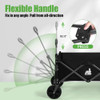 NBONEBS Folding Cart 300LBS Capacity, Load and 200L Capacity, TC158-1, BLACK NBONEBS Folding Cart 300LBS Capacity, Load and 200L Capacity, TC158-1, BLACK
