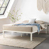 MELLOW BEST PRICE MATTRESS MODEL C STEEL HEAVY DUTY SLATS PLATFORM BED - WHITE