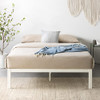 MELLOW BEST PRICE MATTRESS MODEL C STEEL HEAVY DUTY SLATS PLATFORM BED - WHITE