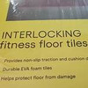 ALL IN MOTION INTERLOCKING FLOOR TILES -4PACK- 24 X 24 X 3/4 THICK - BLACK ALL IN MOTION INTERLOCKING FLOOR TILES -4PACK- 24 X 24 X 3/4 THICK - BLACK