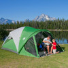 COLEMAN EVANSTON TENT WITH SCREEN ROOM 6 WEATHERPROOF SETS UP IN 15 MINS - GREEN COLEMAN EVANSTON TENT WITH SCREEN ROOM 6 WEATHERPROOF SETS UP IN 15 MINS - GREEN