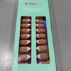 MODELONES NAILBOXIE X-SHELLTIPS FRENCH GEL NAILS ALMOND 15 SIZES/150 PIECES New