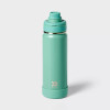 ALL IN MOTION 24OZ STAINLESS STEEL VACUUM INSULATED WATER BOTTLE - SOFT GREEN ALL IN MOTION 24OZ STAINLESS STEEL VACUUM INSULATED WATER BOTTLE - SOFT GREEN