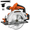 PARRIOR 20V CORDLESS CIRCULAR SAW, WITH 4AH BATTERY (TOOL ONLY) - ORANGE/BLACK PARRIOR 20V CORDLESS CIRCULAR SAW, WITH 4AH BATTERY (TOOL ONLY) - ORANGE/BLACK
