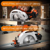 PARRIOR 20V CORDLESS CIRCULAR SAW, WITH 4AH BATTERY (TOOL ONLY) - ORANGE/BLACK PARRIOR 20V CORDLESS CIRCULAR SAW, WITH 4AH BATTERY (TOOL ONLY) - ORANGE/BLACK