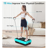 POWET VIBRATION PLATE EXERCISE MACHINE FOR WEIGHT LOSS WOUKOUT - LIGHT BLUE