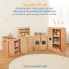 ECR4KIDS PLAY KITCHEN STOVE WOODEN PLAYSET NATURAL - NATURAL