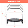 YESUNEED MINI EXERCISE TRAMPOLINE FOLDABLE FITNESS TRAMPOLINE 40" BLACK/RED YESUNEED MINI EXERCISE TRAMPOLINE FOLDABLE FITNESS TRAMPOLINE 40" BLACK/RED