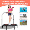 YESUNEED MINI EXERCISE TRAMPOLINE FOLDABLE FITNESS TRAMPOLINE 40" BLACK/RED YESUNEED MINI EXERCISE TRAMPOLINE FOLDABLE FITNESS TRAMPOLINE 40" BLACK/RED