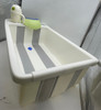 GENERIC COLLAPSIBLE BABY BATHTUB WITH SMART TEMPERATURE DISPLAY - WHITE/GRAY