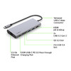 BELKIN 7-IN-1 USB-C HUB MULTIPORT ADAPTER DONGLE 4K 60HZ HDMI 100W POWER - GRAY