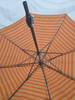 CALIFORNIA UMBRELLA 9' ROUND ALUMINUM RIBS SWC COVER/SUNBRELLA/PARKWAY PAPRIKA