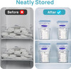 VTOPMART BREASTMILK SINGLE STORAGE CONTAINER CLEAR FREEZER FRIDGE ORGANIZER BINS