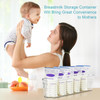 VTOPMART BREASTMILK SINGLE STORAGE CONTAINER CLEAR FREEZER FRIDGE ORGANIZER BINS