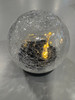 GENERIC SOLAR GARDEN LIGHTS OUTDOOR WATERPROOF CRACKED GLASS BALL - WARM WHITE