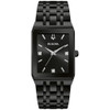 BULOVA MEN'S MODERN DIAMOND QUADRA QUARTZ - SIZE: MEN 20 MILLIMETERS - BLACK New BULOVA MEN'S MODERN DIAMOND QUADRA QUARTZ - SIZE: MEN 20 MILLIMETERS - BLACK New