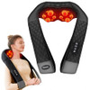KNQZE Shiatsu Neck, Back, Body Muscle Pain Relief Massager - KN68 - Black