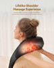 KNQZE Shiatsu Neck, Back, Body Muscle Pain Relief Massager - KN68 - Black