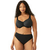 WACOAL WOMEN'S BASIC BEAUTY CONTOUR T-SHIRT BRA - SIZE: WOMEN 38DDD - BLACK