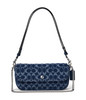 COACH BROOK CHAIN BAG IN SIGNATURE DENIM, LH/DEEP BLUE MULTI New